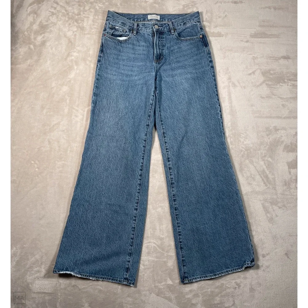 Pacsun Women's Jeans Lena Baggy Denim Casual Wide Leg Relaxed 25 Blue